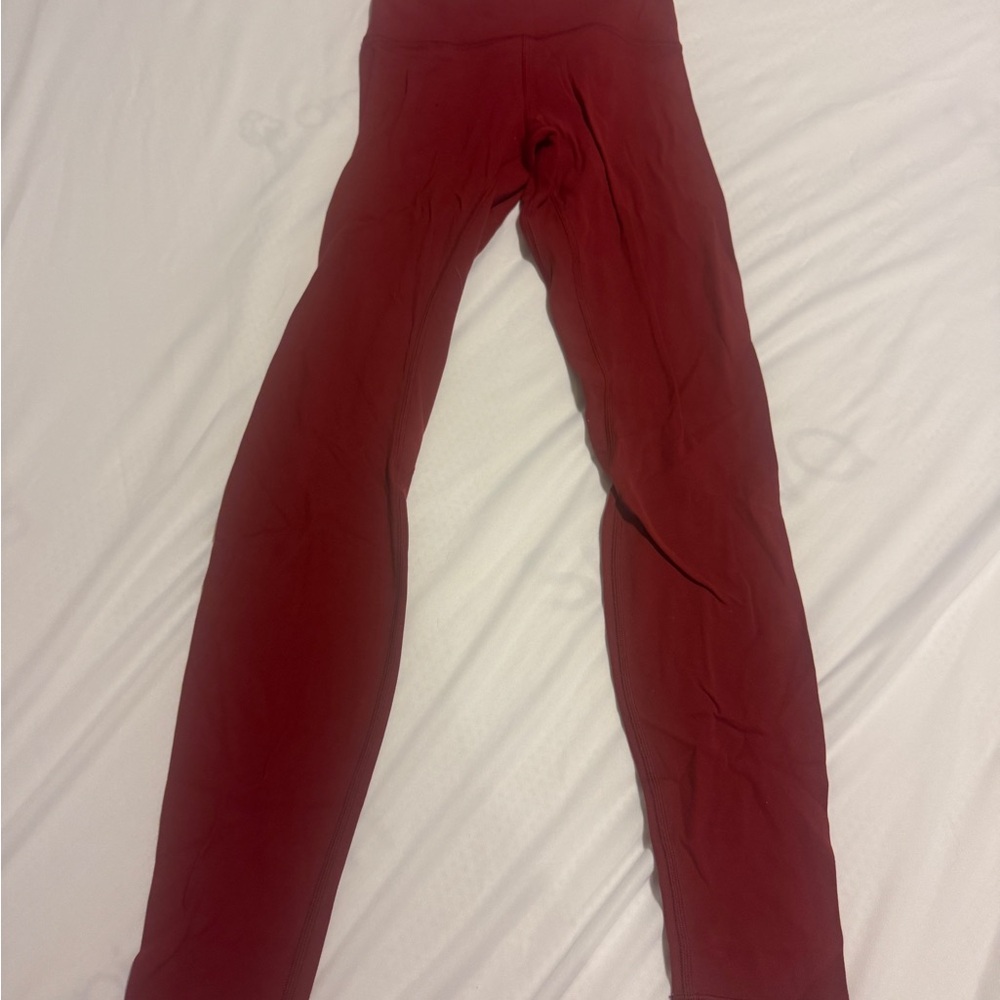 Lululemon Athletica Red Leggings